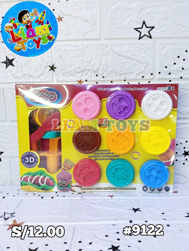 PLASTILINA X9 C/MOLDES CAJA