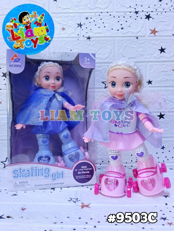 MUÑECA PATINADORA MUSICAL