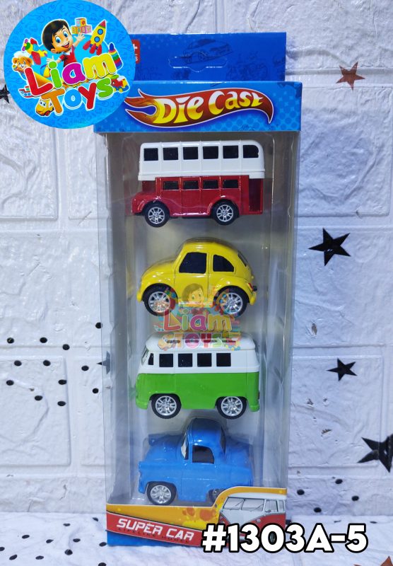 CARRO METAL C/OJOS X4
