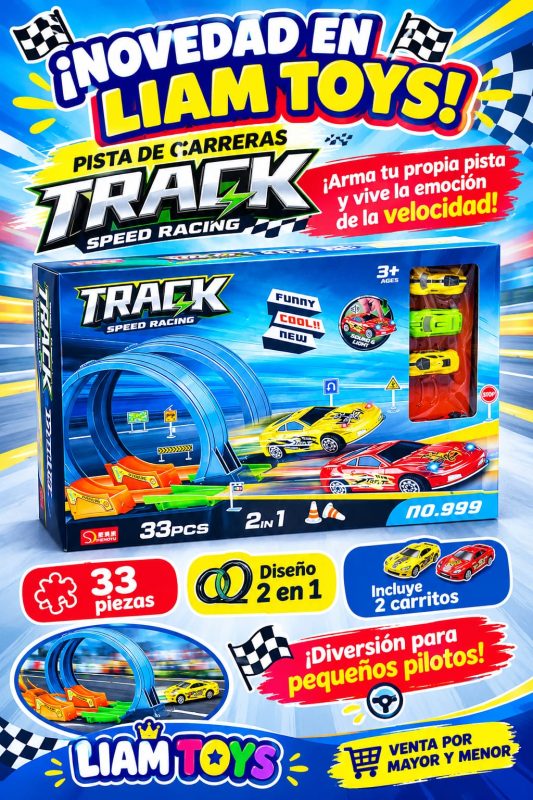 PISTA TRACK 33PCS CAJA